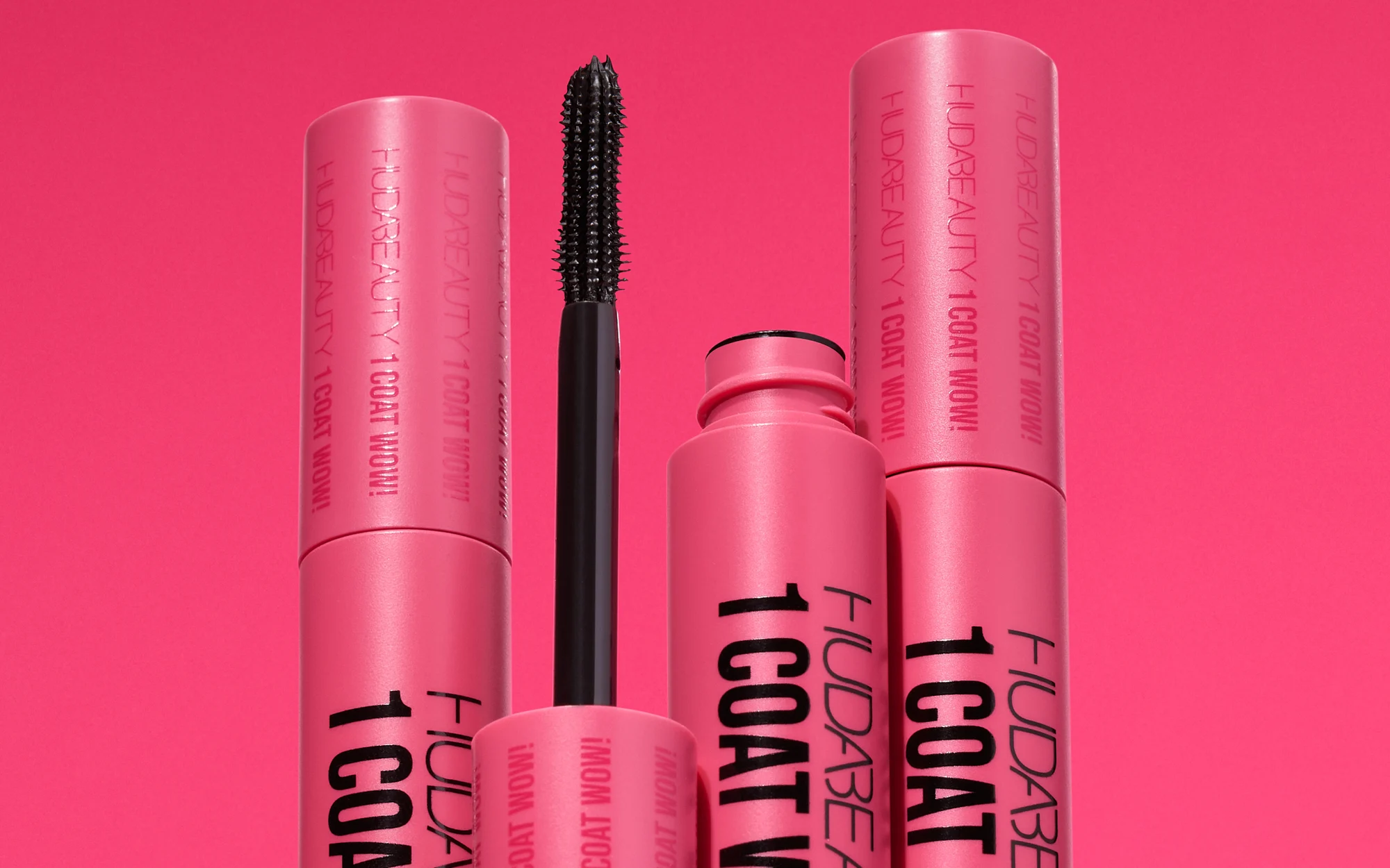 Huda Beauty 1 Coat Wow. Product photography for Huda Beauty, photographed in Dubai by Aleksandar Pasaric.