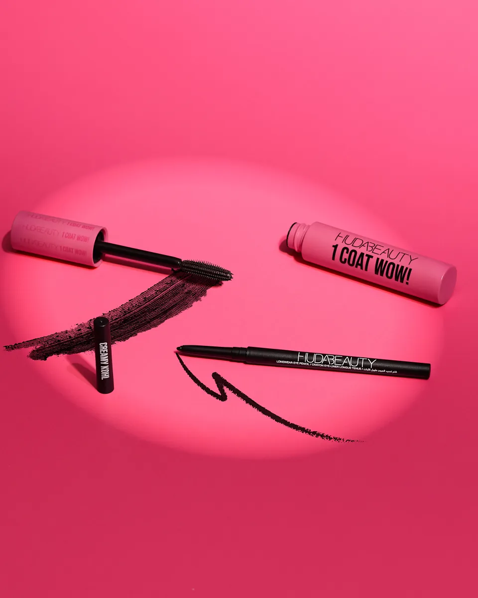 Huda Beauty 1 Coat Wow product photography by Aleksandar Pasaric