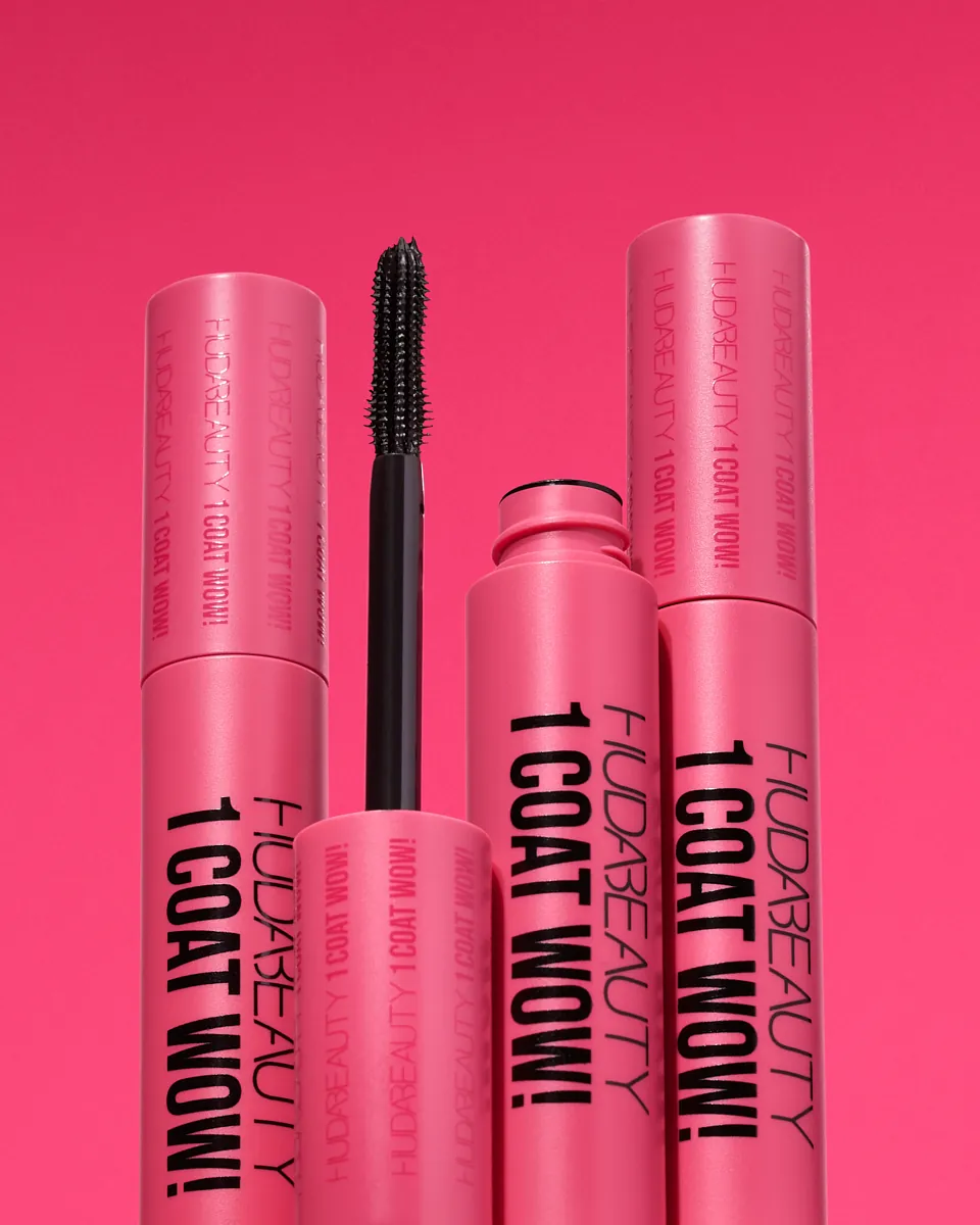 Huda Beauty 1 Coat Wow product photography by Aleksandar Pasaric
