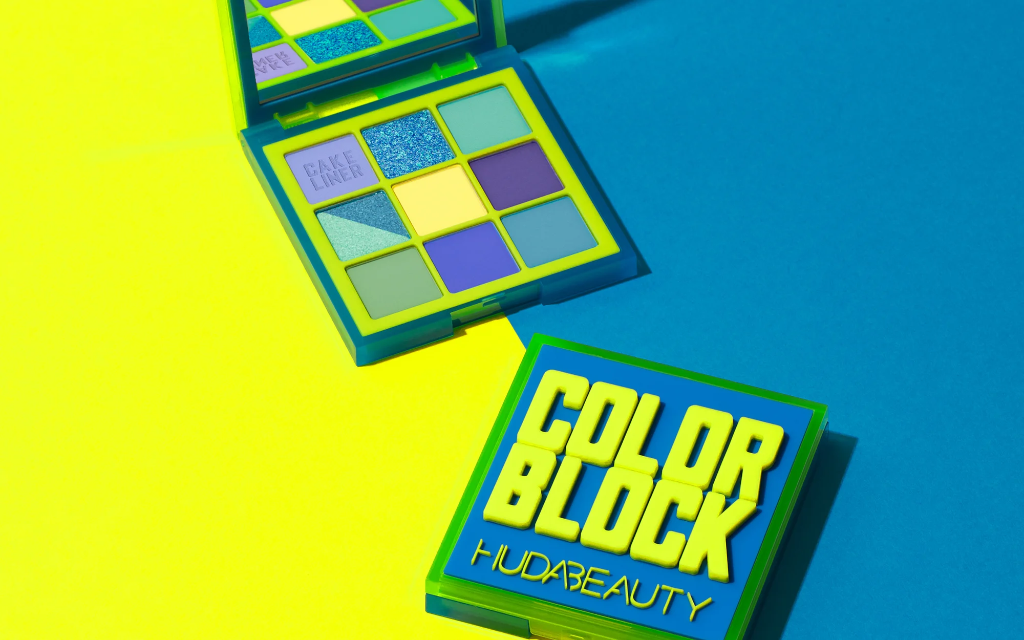 Huda Beauty Color Block. Product photography for Huda Beauty, photographed in Dubai by Aleksandar Pasaric.