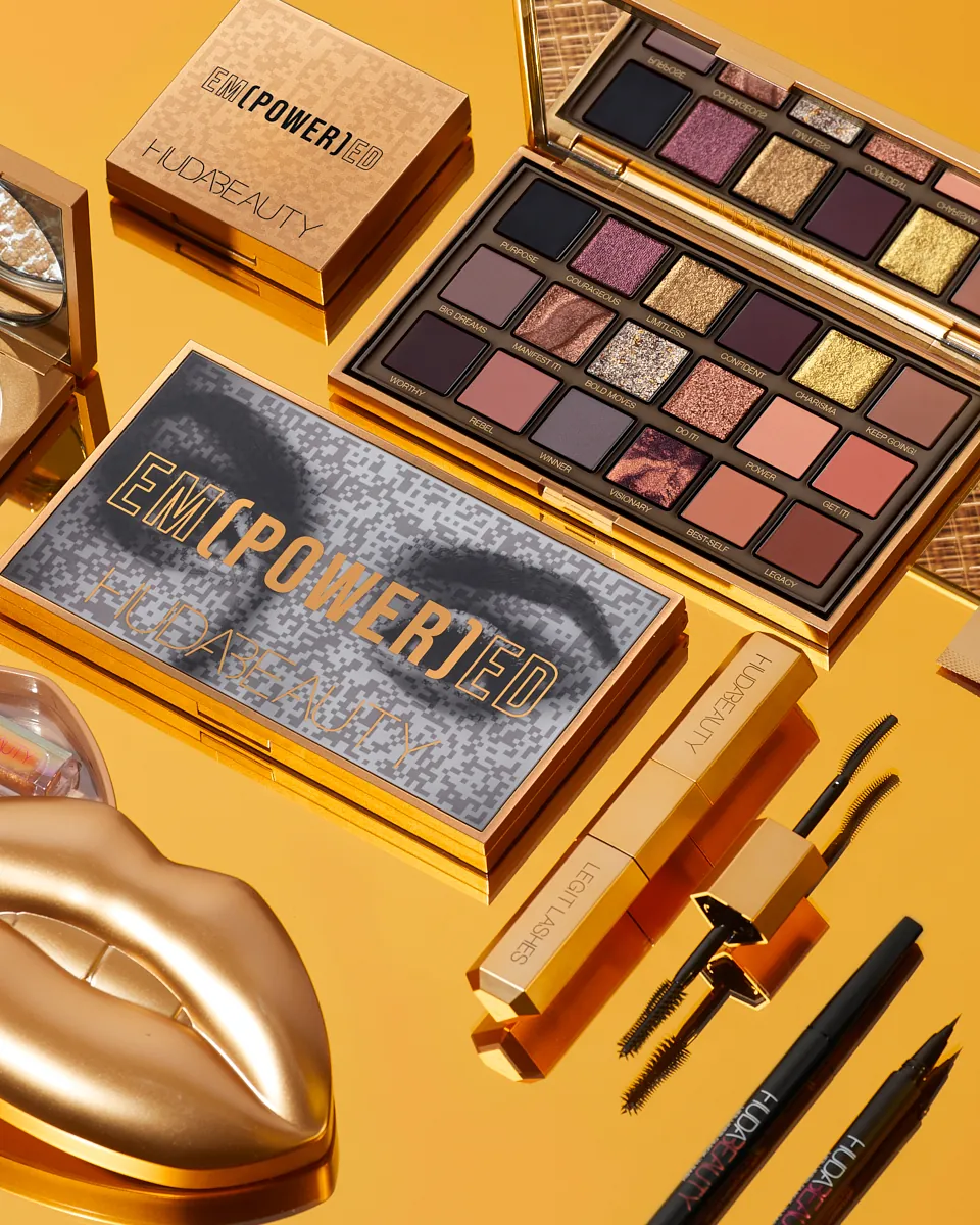 Huda Beauty Empowered product photography by Aleksandar Pasaric