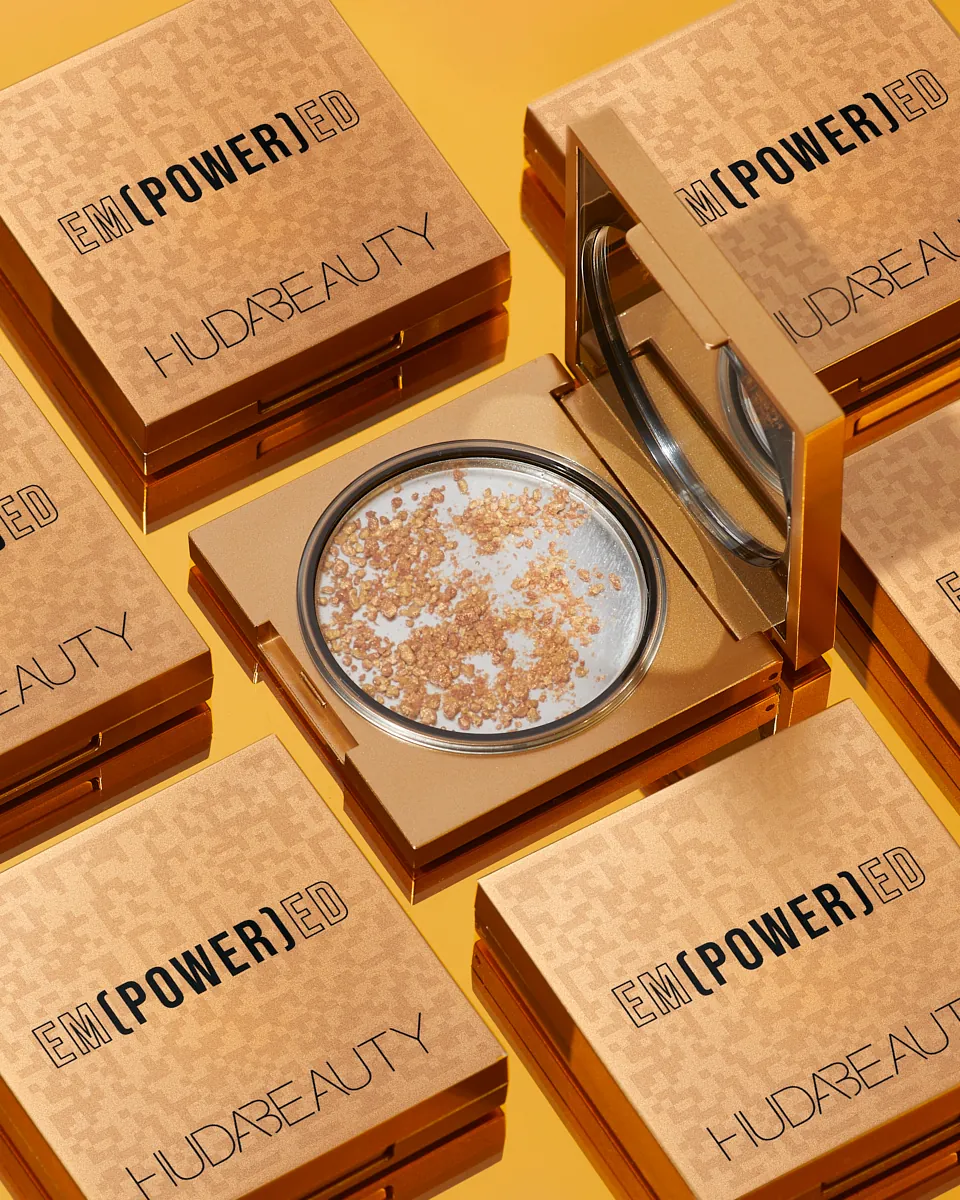 Huda Beauty Empowered product photography by Aleksandar Pasaric