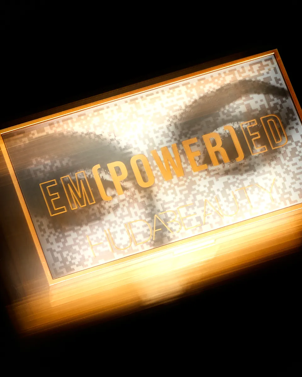 Huda Beauty Empowered product photography by Aleksandar Pasaric