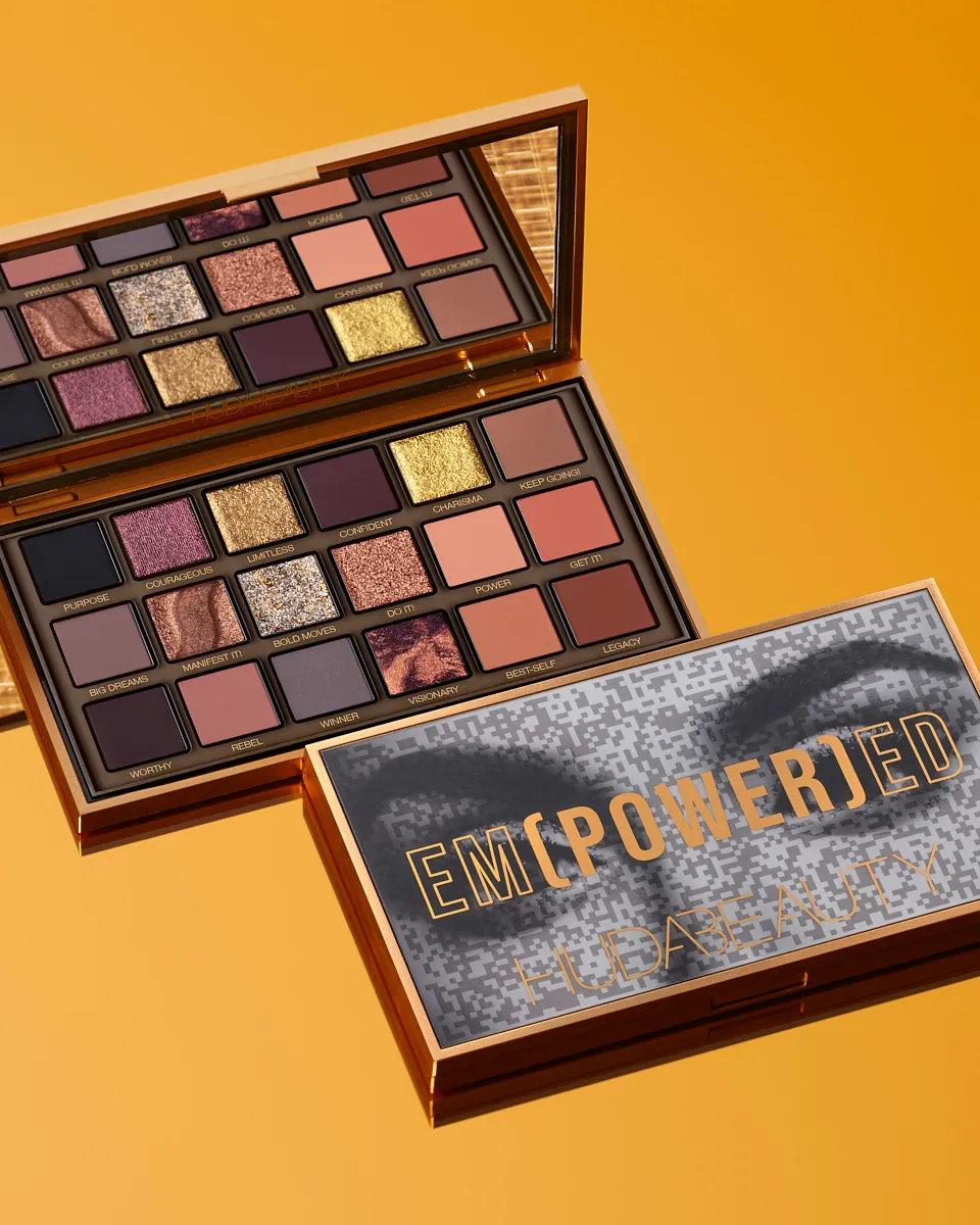 Huda Beauty Empowered product photography by Aleksandar Pasaric