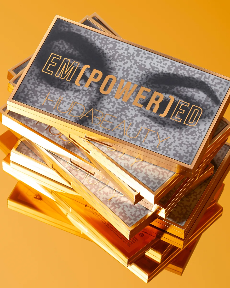 Huda Beauty Empowered product photography by Aleksandar Pasaric