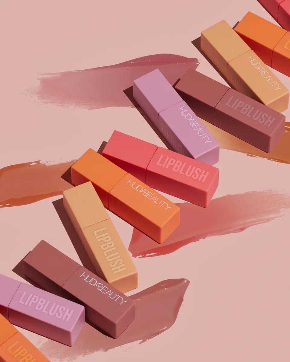 Huda Beauty Lip Blush product photography by Aleksandar Pasaric