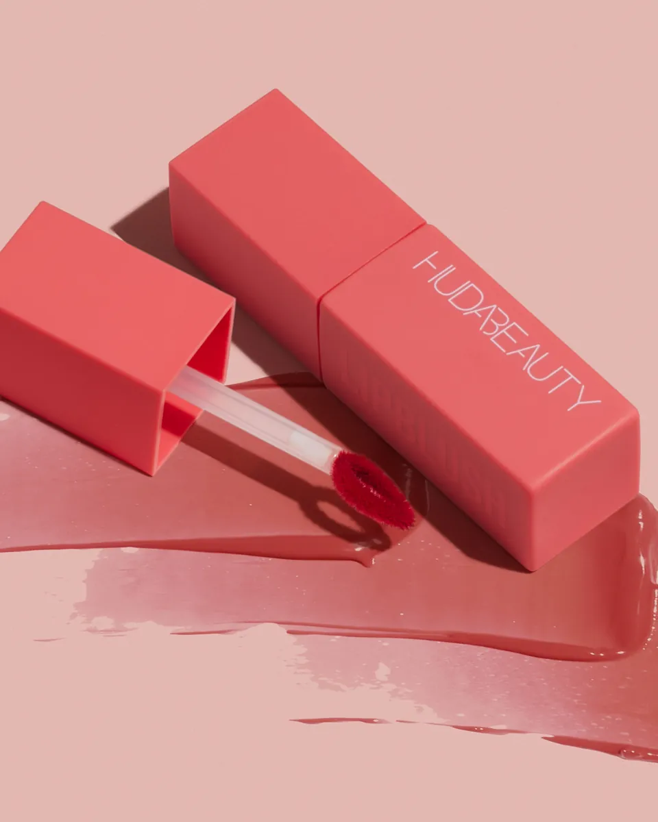 Huda Beauty Lip Blush product photography by Aleksandar Pasaric
