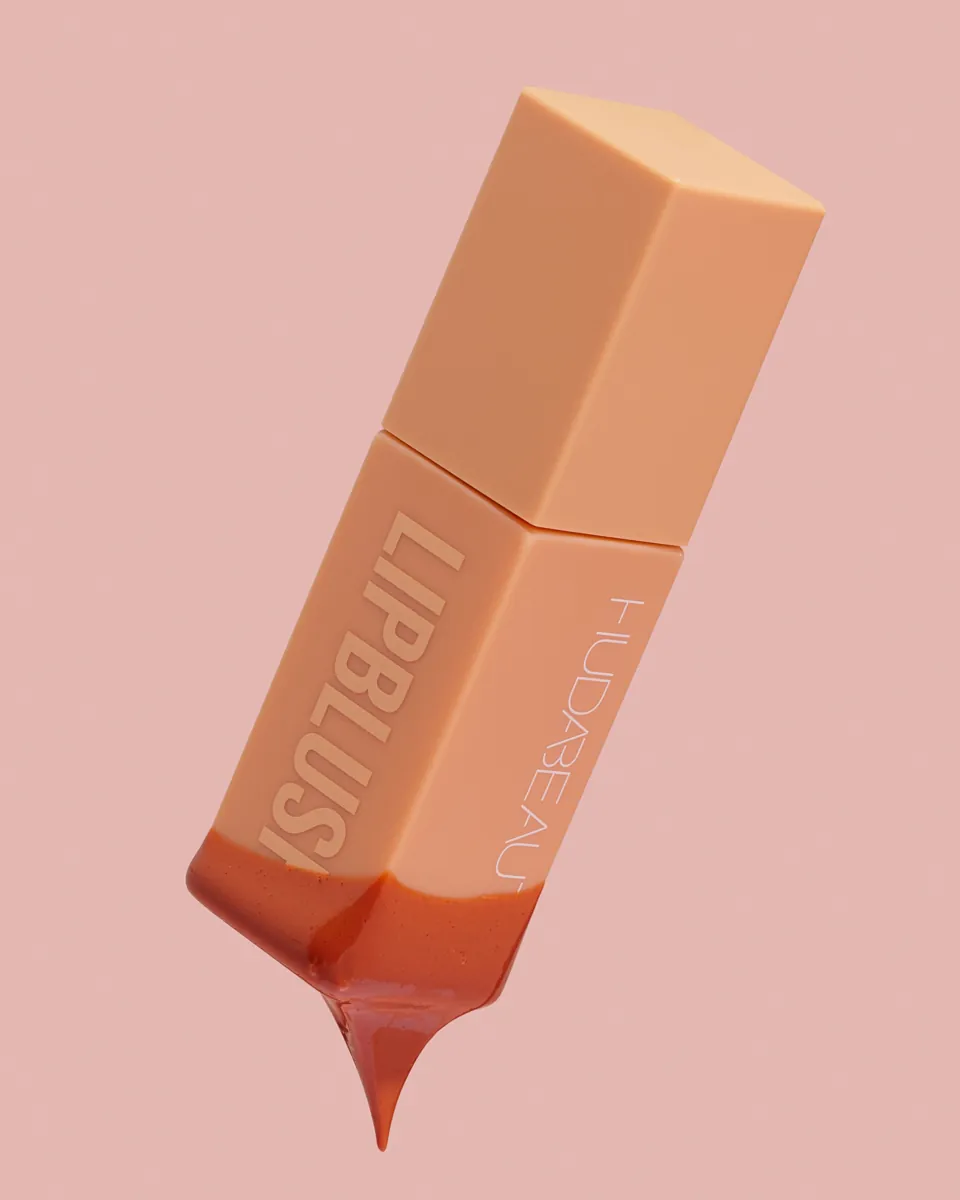 Huda Beauty Lip Blush product photography by Aleksandar Pasaric