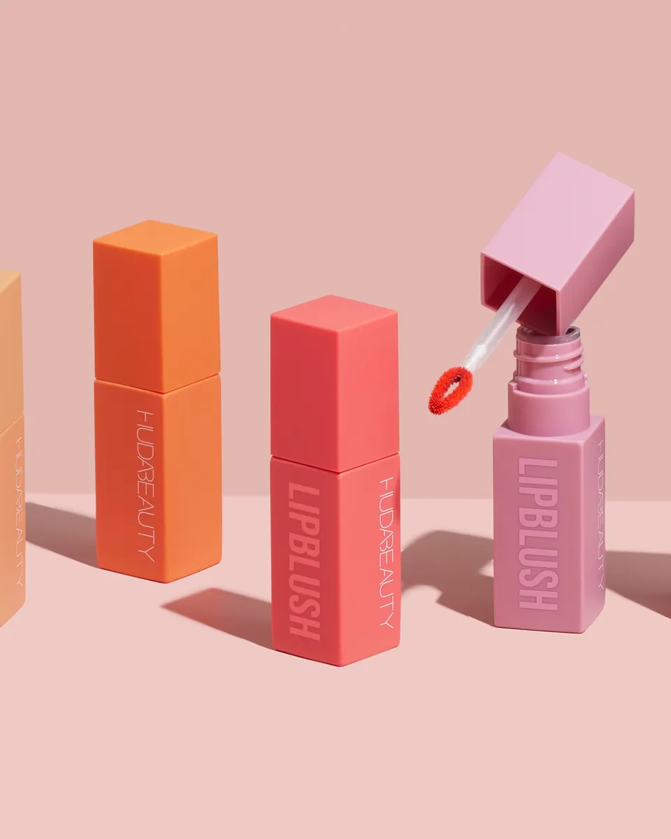 Huda Beauty Lip Blush product photography by Aleksandar Pasaric