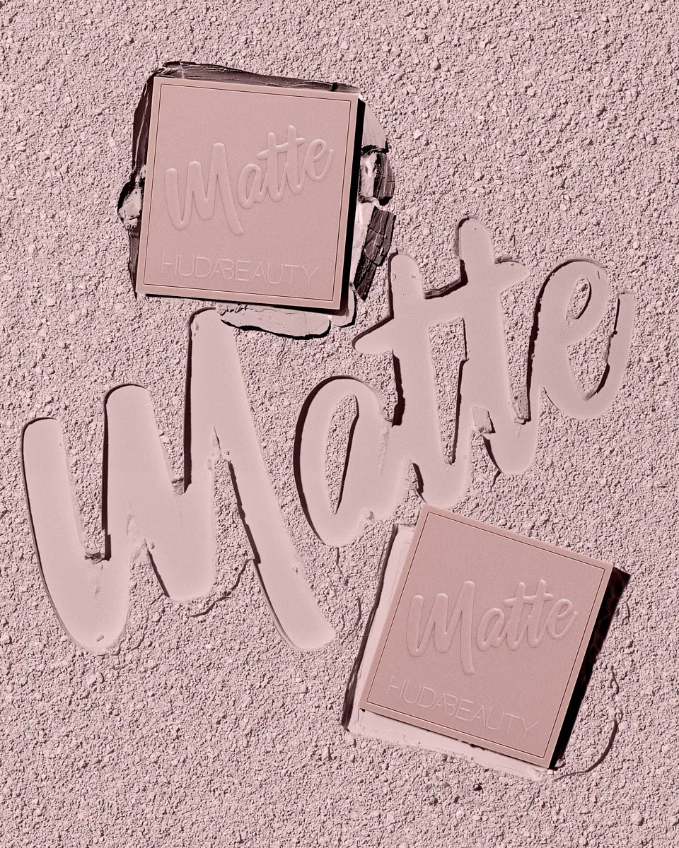 Huda Beauty Matte Obsessions product photography by Aleksandar Pasaric