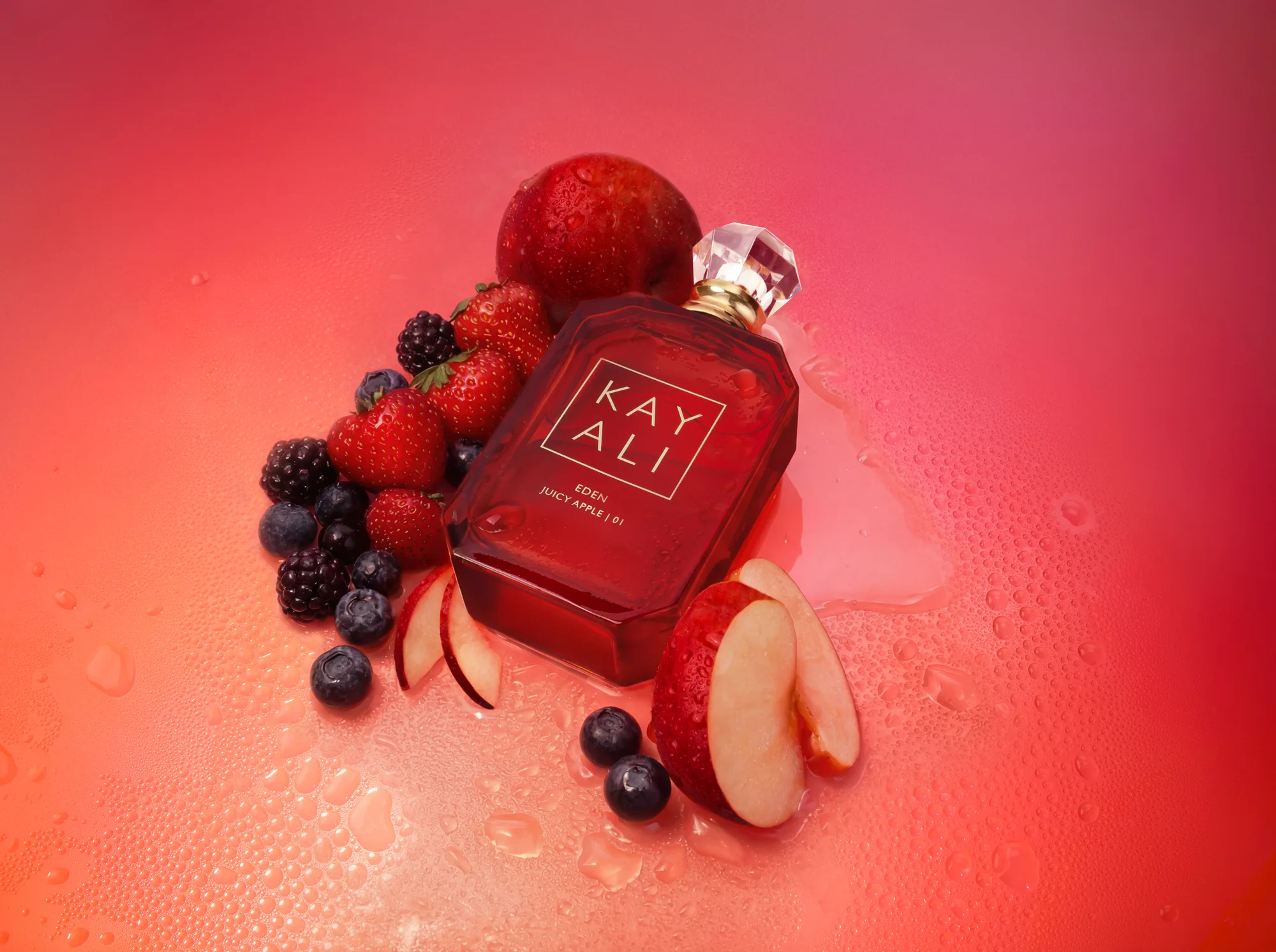 Kayali Eden Collection. AI-generated fragrance key visuals for Kayali, created in Dubai by Aleksandar Pasaric.