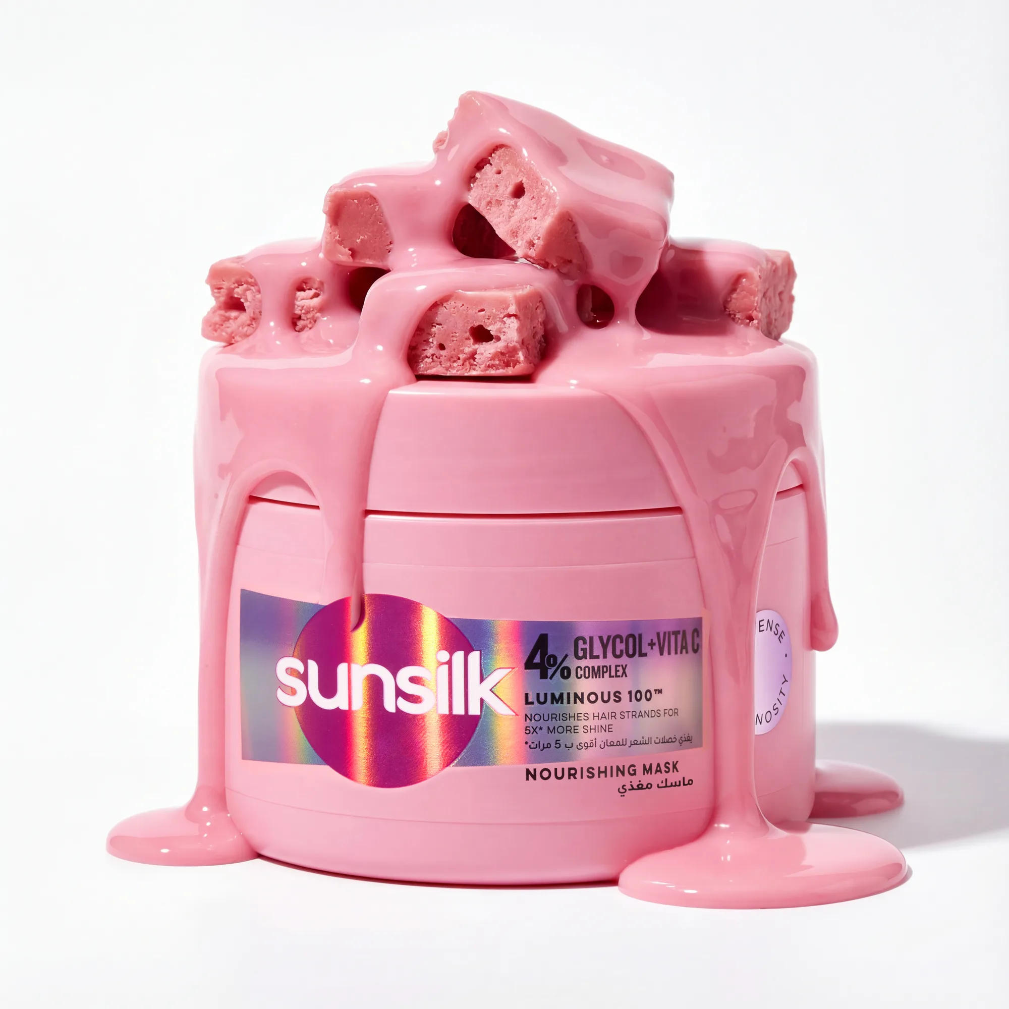 Sunsilk Foodification. Product paired with food, fully AI-generated, created in Dubai by Aleksandar Pasaric.